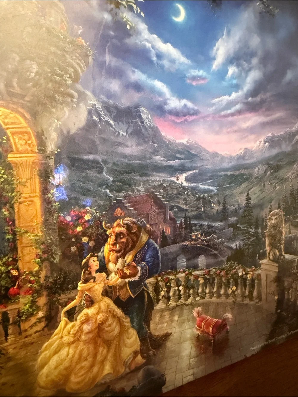 Disney Beauty and the Beast Dancing in the Moonlight - Art Print - 11